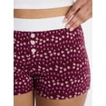 thumbnail image 4 of No Boundaries Cloud Core Sleepwear Boxer Shorts, 2'' Inseam, Women’s and Women’s Plus XXS-3X, 4 of 5
