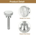 thumbnail image 4 of Tornillos de pulgar estriados M5x25mm, paquete de 5, tornillos de pulgar estriados de acero inoxidable plano, 4 of 5