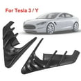 thumbnail image 1 of 2Pcs Car Side Camera Indicator Protection Cover Trim for Tesla for Model 3 Y Glossy Black, 1 of 10