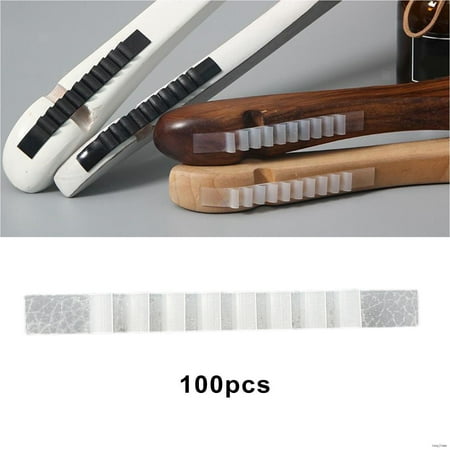 

100 Pieces Silicone Non Slip Hanger Grips Adhesive Clothes Hanger Grips