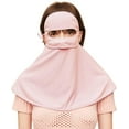 thumbnail image 3 of UPF 50+ Pure Silk Face Cover Breathable UV Protection Sunscreen Mask Reusable Sport Face Scarf Mask Neck Gaiters, 3 of 5