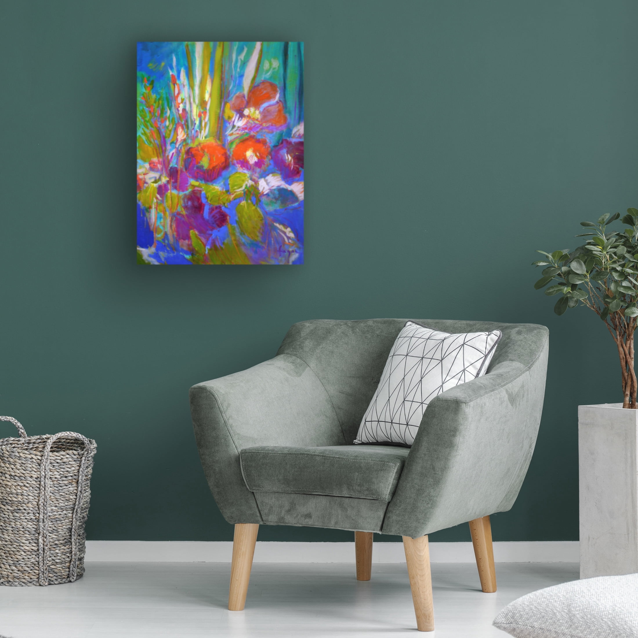 Canvas Wall Art - Dorothy Fagan 'Somethingsblooming' Wall Art for Living Room, Bedroom, or Office D?cor by Trademark Fine Art - 14 x 19 Inches