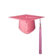 thumbnail image 2 of CSChome Bachelor Cap Unisex Graduation Hat - Tassel Pendant Solid Color Classic Flat Top, 2 of 7