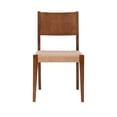 thumbnail image 5 of Holden Dining Chair, Set of 2, Brown with Handwoven Rope Seat, 5 of 11