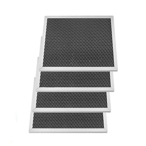 Pack of 4 Ranges Hood Grease Filter Replacement Meshs Filter Kitchen Exhaust Fan Aluminum Texture for Kitchen