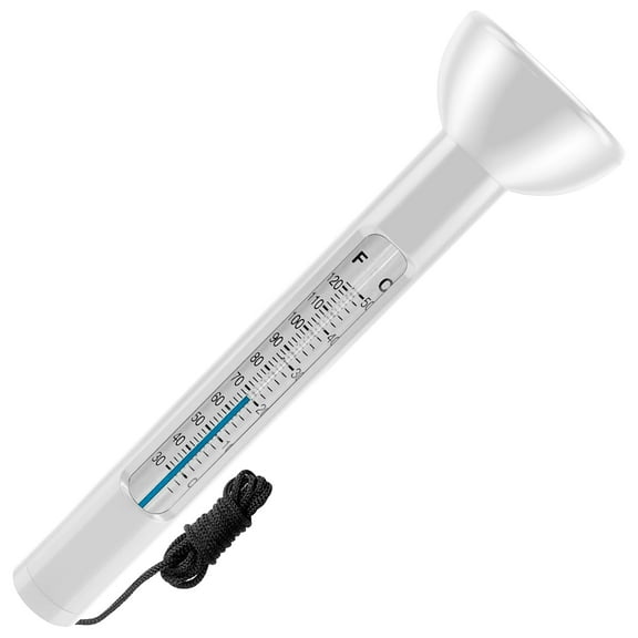 SereneLife Floating Pool Thermometer - Easy Read for Water Temperature with String for Hot Tubs, Baby Pool, Fish Ponds, Jacuzzis, Spas and Large Aquariums