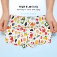 thumbnail image 3 of Yiaed Crabs Shrimps Print Boys' Boxer Briefs Cotton Casual Stretch Comfort Boys Boxers - Kids Boxer Briefs Underwear for Boys (6-18)-Large, 3 of 5