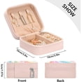 thumbnail image 4 of Coolnut Travel Small Jewelry Case Colorful Striped Stars Jewelry Organizer Jewelry Box Birthday Gifts Women Mom Friends Female Sister Bridesmaid Girl Gifts Idea140 Women Gifts, 4 of 7