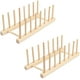 thumbnail image 1 of Estante para platos de 2 partes, estante para platos, estante de madera para cocina madera para guardar platos, libros, copas de vino Adepaton WL-00698, 1 of 7
