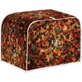 thumbnail image 2 of UNICEU Toaster Covers Fall Maple Leaf Cat Print Anti-Scratch Cover Protection Thanksgiving Day Gift Dustproof Bakeware Protector with Top Hook, 2 of 7