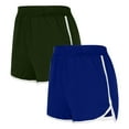 thumbnail image 2 of Feancey 2 Pack Gym Shorts Women Elastic Waist Yoga Dolphin Shorts Summer Active Volleyball Shorts Casual Beach Shorts with Pockets Army Green L, 2 of 3