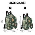 thumbnail image 2 of FORMRS Mini Backpack Purse for Women Travel Daypack Casual Shoulder Bag, Green Christmas Trees, 2 of 7