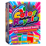 Color Royale Family Card Game - Fun Fast-Paced Party Game with Included Stress Ball Dice - Multiple Games in One - 4+ Ages