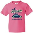 thumbnail image 3 of Inktastic Paradise Beach in Delray Beach with Palm Trees and Car Youth T-Shirt, 3 of 5