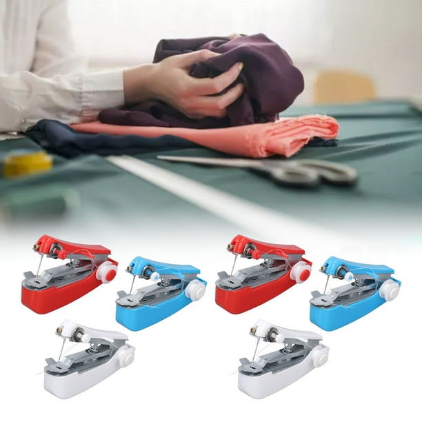 Mini Máquina De Alcantarillado, Máquina De Coser Portátil De Colores Brillantes Antioxidantes Fácil De Usar 6 Piezas Para Exteriores