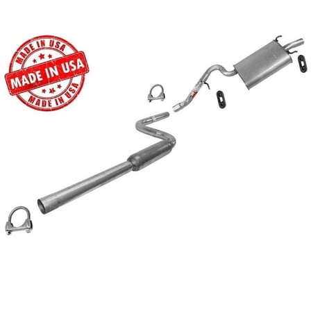 01-06 for Sebring Stus 2.4 4 Door for Sedan Muffler Pipe System - OE Fitment, Clamp-On Mounting, Aluminized Finish, USA Made