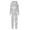 QZZ298-Gray, variant on Meichang Family Christmas Pajamas Matching Sets Hooded Onesie Long Sleeve Jumpsuit with Holiday Print for Adult Couple
