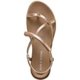 thumbnail image 3 of Sun + Stone Womens Juune Faux Leather Toe-Post Slingback Sandals, 3 of 3