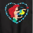 thumbnail image 3 of Disney Princess - Ariel Heart - Valentine's Day - Boys and Girls Youth Crewneck Fleece Sweatshirt, 3 of 5