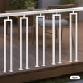 thumbnail image 3 of 6-Pack 91.5cm/36in White Steel Railing Baluster, Stair Post, U-Shaped Straight Column, Powder Coated Finish for Indoor Staircase Safety & Support, 3 of 9