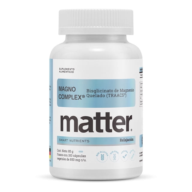 Suplemento alimenticio Matter Magno Complex Bisglicinato de Magnesio Quelado 100 cápsulas