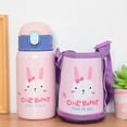 thumbnail image 1 of Taza Termo cruda para niños de conejo rosa de 400ml, termo lindo para niños, taza termo de dibujos animados de 400ml brillar Electrónica, 1 of 4