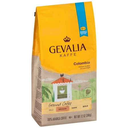 Gevalia Kaffe Colombia Medium Roast Ground Coffee, 12 Oz