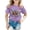 Purple, variant on Back to School Girls top Short Sleeve Print T-Shirt Crewneck Fan Gift Tee for Kids