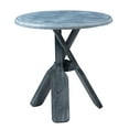 thumbnail image 4 of Powell Oreana Coastal Round Indoor Accent Side Table, 22" Tall, Blue/Gray, 4 of 17