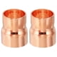 thumbnail image 1 of Uxcell Reductor de Cobre de 1" a 7/8" ID, 2 piezas de Acoplamiento de Reducción de Presión, Conector de Tubo, 1 of 5