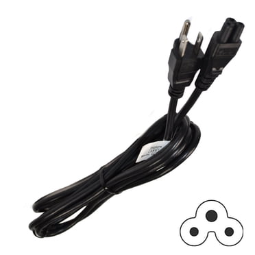 5ft Power Cable Cord For LG TV – Mickey Mouse Male To US AC – 47LB6100 47LA6950 Etc 📺