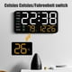 thumbnail image 5 of Reloj electrónico para muebles de oficina en casa, reloj despertador digital multifuncional, reloj LED con pantalla de fecha y temperatura, reloj digital, 5 of 6