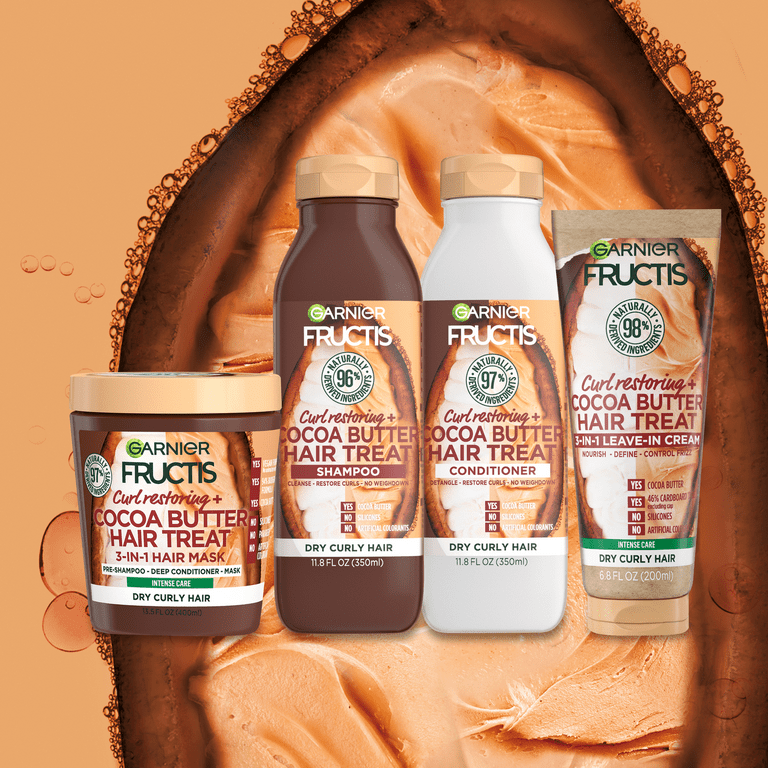 Garnier Fructis Curl Restoring Hair Treat Shampoo with Cocoa Butter 11.8 fl oz
