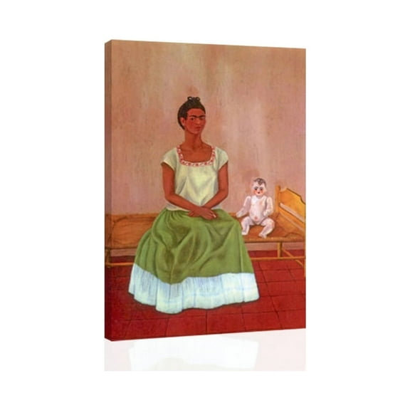Frida Kahlo- Sitting On The Bed - Canvas OR Print Wall Art