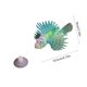 thumbnail image 3 of Decoración de acuario Adorno artificial para peces león ventosa montaje Glow In Dark Luminoso fluorescente de silicona decoración para acuarios Aquascape, 3 of 6
