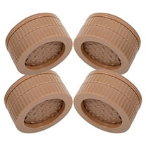 Homoyoyo Brown TPE Furniture Risers 4 Pieces for Easy Installation and Versatile Height Support