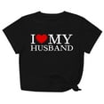 thumbnail image 2 of Meichang T-Shirts Graphiques pour Femmes T-Shirts de la Saint-Valentin T-Shirts Graphiques Mignons avec Cœur Hauts Décontractés à Col Rond Manches Courtes Coupe Ample T-Shirts de Fête T-Shirts de la Saint-Valentin, 2 of 7