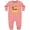 Mauve, variant on Inktastic It's Fun Bee-ing One Cute Bee First Birthday Baby Fleece Romper