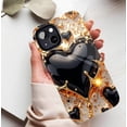 thumbnail image 5 of Luxury Black Gold Heart iPhone Case for Valentine’s Day, Compatible with iPhone 11/12/13/14/15/16 (Pro Max/Plus), Premium Glossy Design for Fashion Lovers, 5 of 9