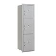 thumbnail image 2 of Salsbury Industries Recessed Private Aluminum 3 Unit 4C Horizontal Parcel Locker, 2 of 4