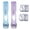 Light Blue+purple, variant on 2 Pack Portable Binder Clip Stapler with 100 Clips – Reusable Paper Clamp Tool, No Staple Binding for Office Home Desk Organization