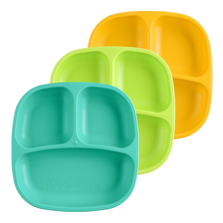 Re-Play Recycled Plastic Divided Plates, 3 Pack photo 2
