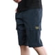thumbnail image 3 of pstuiky Pantalones cortos cargo para hombre, Pantalones cortos casuales de moda para hombre con cordón elástico estampado y bolsillos Pantalones cortos para correr para hombre, 3 of 3
