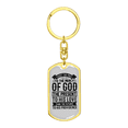 thumbnail image 4 of Future To His Providence Stainless Steel or 18k Gold Premium Swivel Dog Tag Keychain, 4 of 10