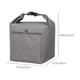 thumbnail image 3 of Bolsa de mano para el almuerzo con aislamiento | Enfriador térmico Bento plegable | Forro de papel de aluminio de tela | Mantiene los alimentos frescos, calientes o fríos | Ligero Portátil | Vino, 3 of 6