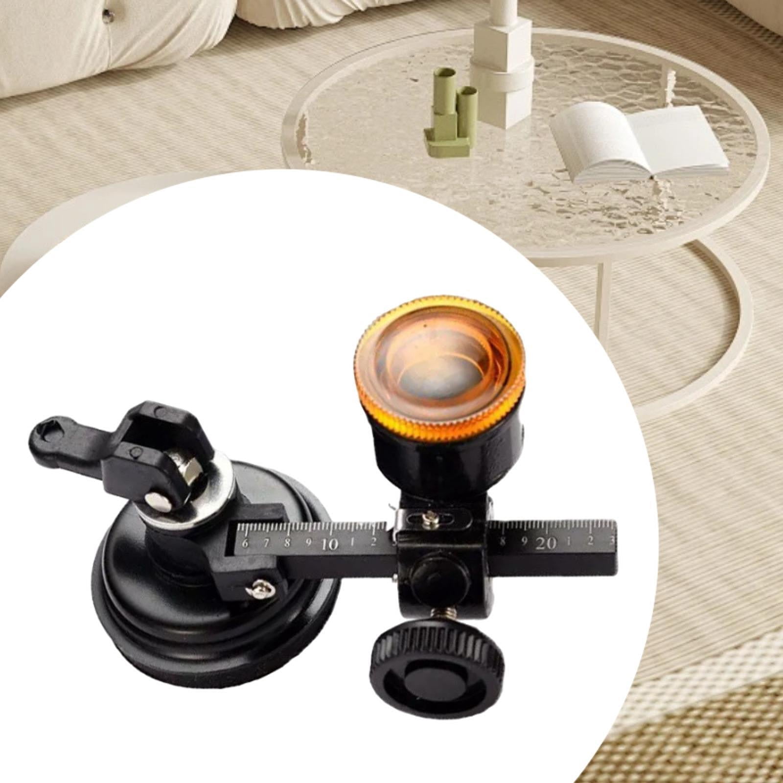 balikha Circular Glass Cutter Circular Glass Cutting Tool Adjustable Alloy Round with Suction Cup Hand Tool Heavy Duty Compasses Type 200 mm