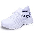 thumbnail image 3 of Women's Walking Shoes Comfort Light Weight Mesh Non Slip Work Shoes Slip On Tennis Running Gym Athletic Fashion Sneakers, 3 of 4