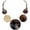 Brown, variant on Bocar Chunky Round Acrylic Pendant Necklace, 22”