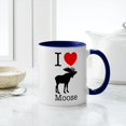 thumbnail image 4 of CafePress - I Heart Moose - 11 oz Ceramic Mug - Novelty Coffee Tea Cup, 4 of 4