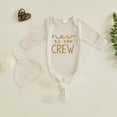 thumbnail image 2 of CAUYDY 3 6 9 12 18 24 Months Preemie Girls Bodysuit Newborn Sleepers for Boys Baby Long Sleeve Romper Spring Summer Infant Pajamas Sizes Newborn,Beige, 2 of 4